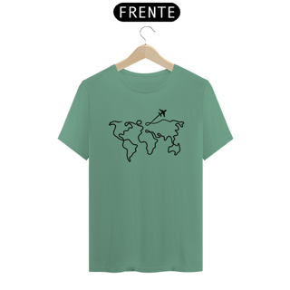 Nome do produto Camiseta Mapa Mundi Minimalista Estonada