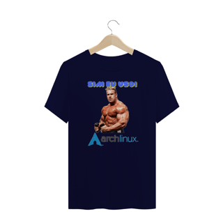 Nome do produto Sim eu uso! Arch Linux T-Shirt Plus Size