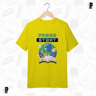 Nome do produtoCamiseta Infantil Press Start (10 a 14)