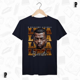 Nome do produtoCamiseta Masculina \ Unissex | Escritor Visceral - Lima Barreto
