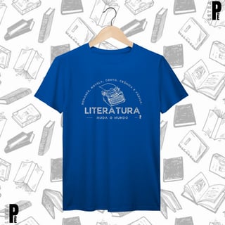 Nome do produtoCamiseta Masculina | Literatura muda o mundo