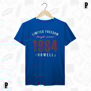 Nome do produtoCamiseta Masculina \ Unissex | 1984 - Limited Freedom - George Orwell
