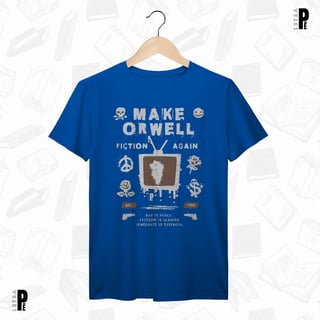 Nome do produtoCamiseta Masculina \ Unissex | Make Orwell Fiction Again - George Orwell