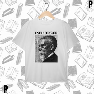 Nome do produto Camiseta Plus Size | Influencer - Machado de Assis