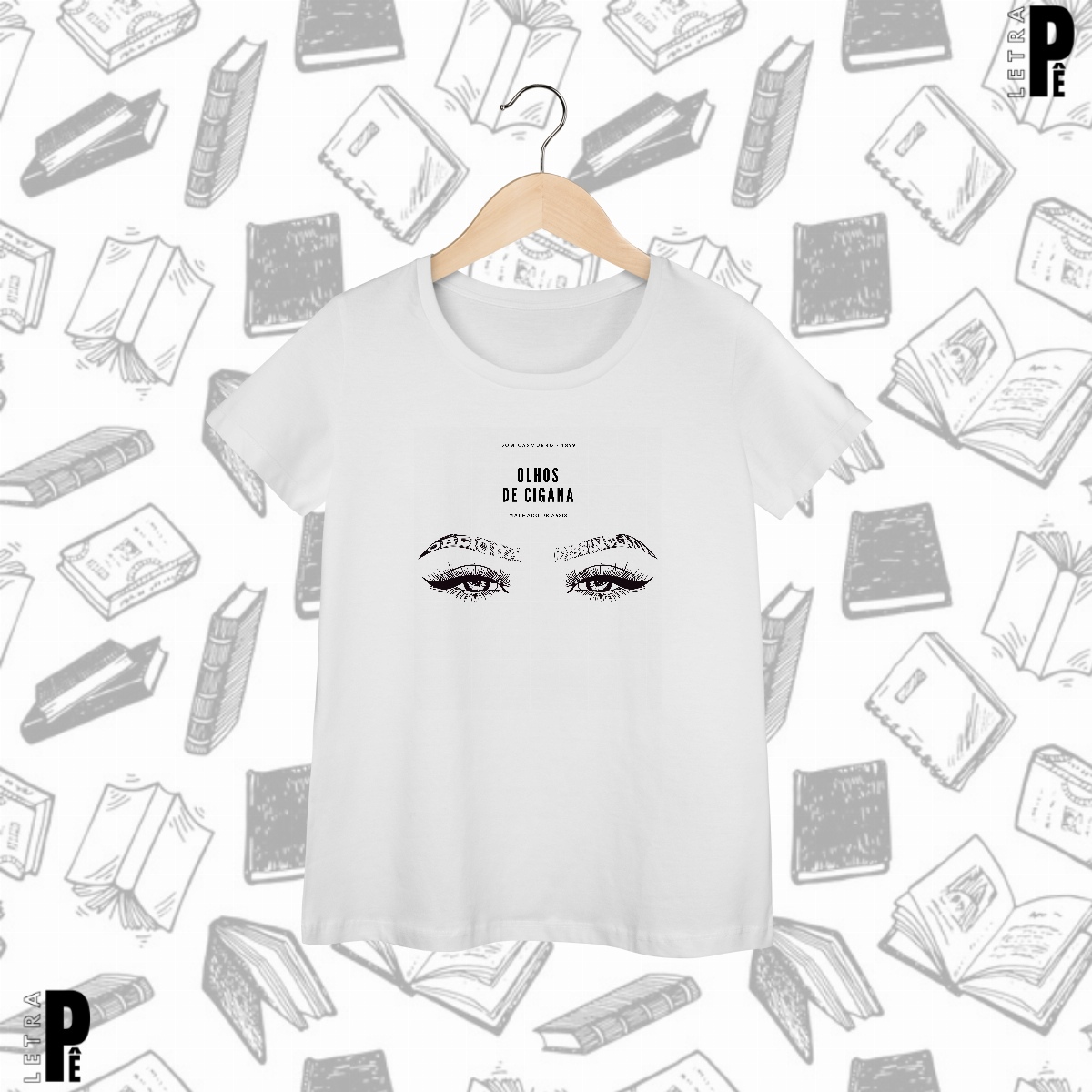 Nome do produto: Camiseta Feminina Olhos de Cigana