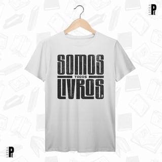 Nome do produtoCamiseta Masculina \ Unissex | Somos todos livros