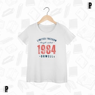 Nome do produtoCamiseta Feminina | 1984 - Limited Freedom - George Orwell