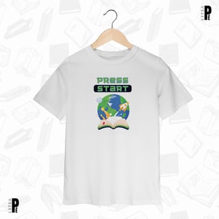 Nome do produtoCamiseta Infantil Press Start (02 a 08)