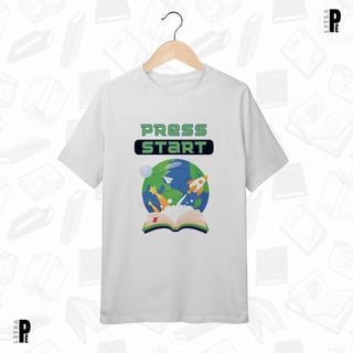 Nome do produtoCamiseta Infantil Press Start (10 a 14)