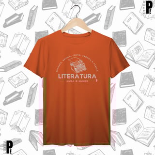 Nome do produtoCamiseta Masculina | Literatura muda o mundo