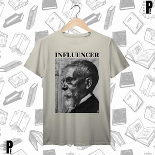 Nome do produtoCamiseta Masculina \ Unissex | Influencer - Machado de Assis