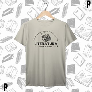 Nome do produtoCamiseta Masculina | Literatura muda o mundo
