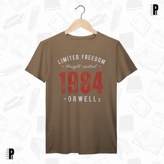 Nome do produtoCamiseta Masculina \ Unissex | 1984 - Limited Freedom - George Orwell