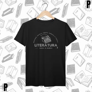Nome do produtoCamiseta Masculina | Literatura muda o mundo