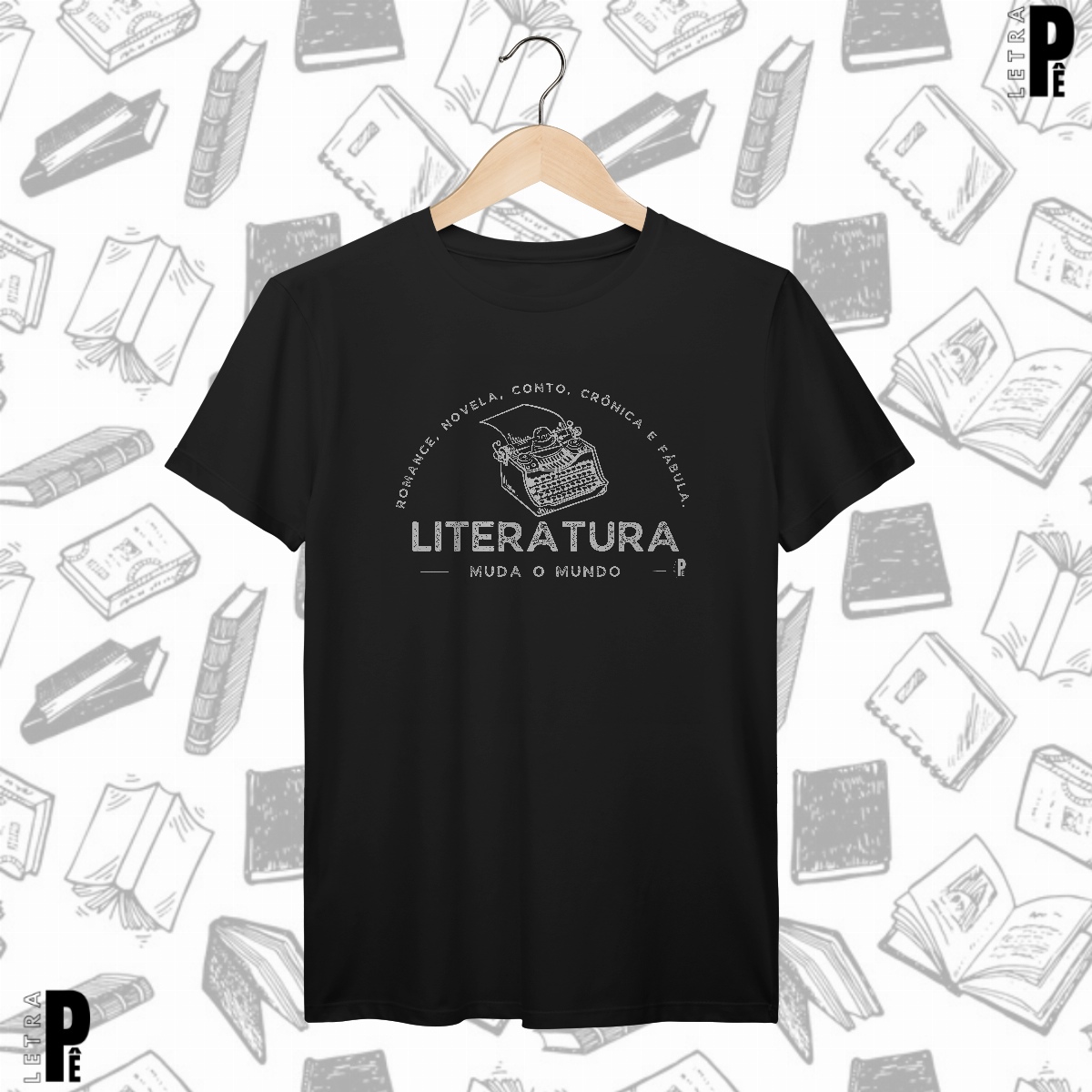 Camiseta Masculina | Literatura muda o mundo Nome do produto: Camiseta Masculina | Literatura muda o mundo