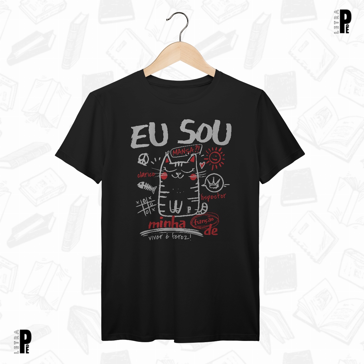Nome do produto: Camiseta Masculina \\ Unissex | Viver é feroz - Clarice Lispector