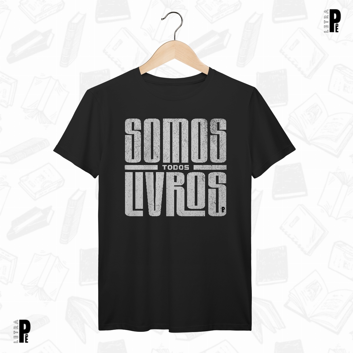 Nome do produto: Camiseta Masculina \\ Unissex | Somos todos livros