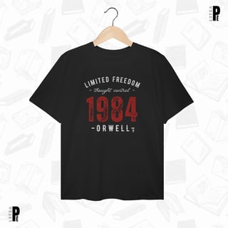 Camiseta Plus Size | 1984 - Limited Freedom - George Orwell