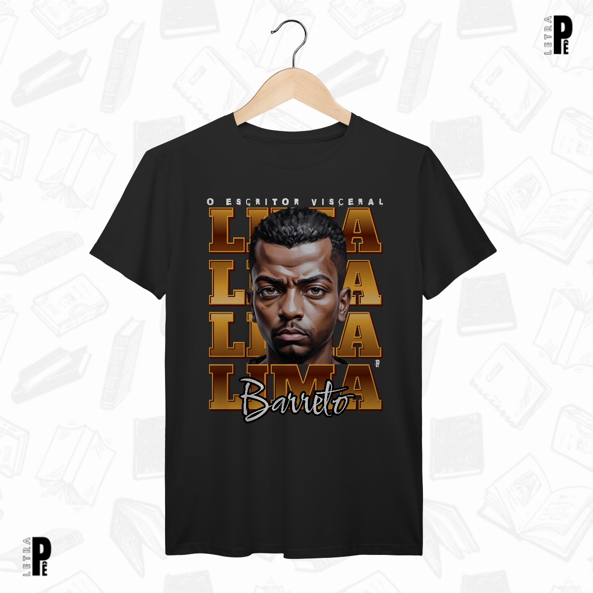 Nome do produto: Camiseta Masculina \\ Unissex | Escritor Visceral - Lima Barreto