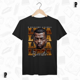 Camiseta Masculina \ Unissex | Escritor Visceral - Lima Barreto