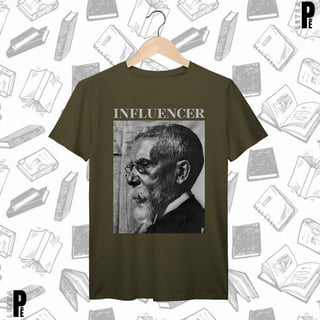 Nome do produtoCamiseta Masculina \ Unissex | Influencer - Machado de Assis
