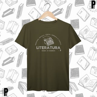 Nome do produtoCamiseta Masculina | Literatura muda o mundo