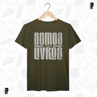 Nome do produtoCamiseta Masculina \ Unissex | Somos todos livros