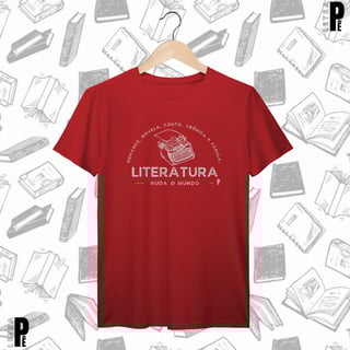 Nome do produtoCamiseta Masculina | Literatura muda o mundo