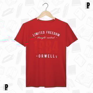 Nome do produtoCamiseta Masculina \ Unissex | 1984 - Limited Freedom - George Orwell