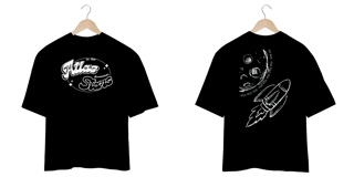Nome do produto Camisetas Oversized - Rocket to the moon