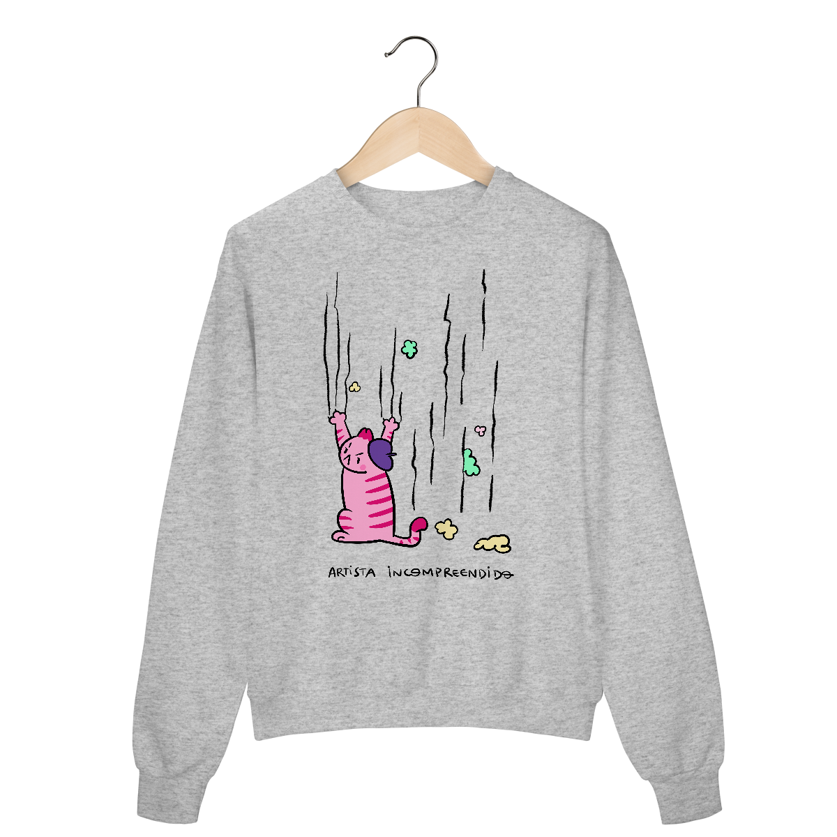 Nome do produto: Artista incompreendido Moletom