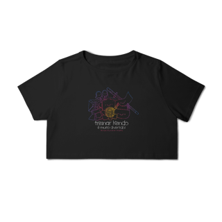 Kendo é divertido! Cropped Preta