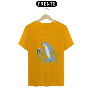 Nome do produtoCamiseta Dodo - golfinho dançante - com frase