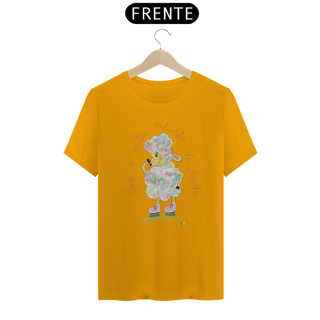 Nome do produtoCamiseta Raibow - ovelha colorida - com frase