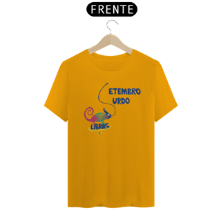 Nome do produtoCamiseta Klaus - camaleão surdo - Setembro Surdo