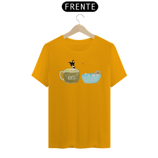Nome do produtoCamiseta Café e Chico - banho e café