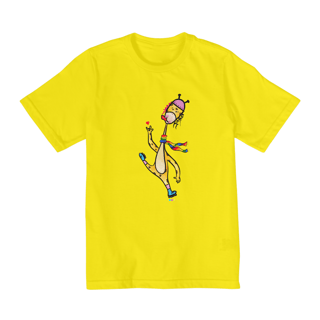 Nome do produtoCamiseta infantil Giraloka (cachecol)
