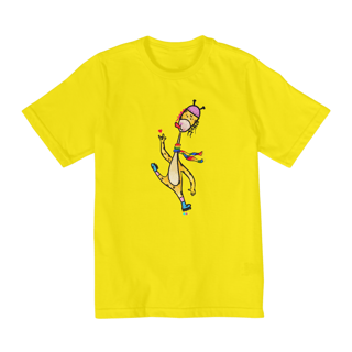 Nome do produtoCamiseta infantil Giraloka (cachecol) 