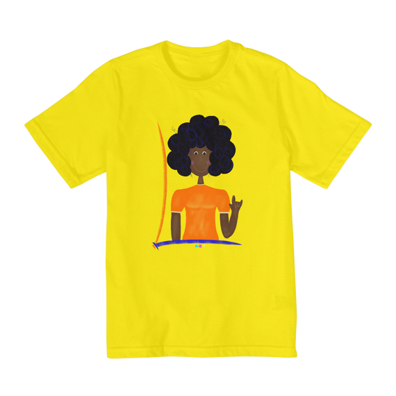 Camiseta infantil Sophia (I love you ASL/ Libras) 