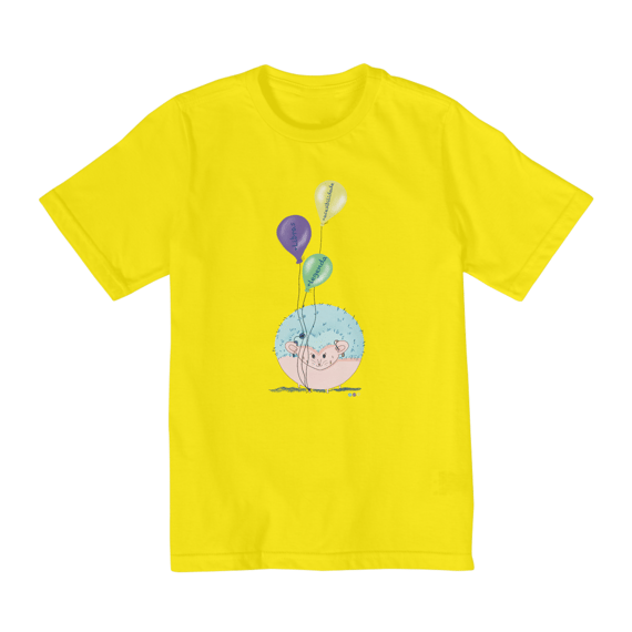 Camiseta infantil George - porco-espinho
