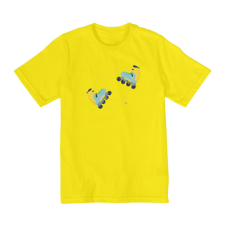 Nome do produtoCamiseta infantil Patins (cadarço coração)