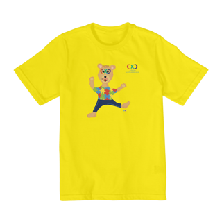 Nome do produtoCamiseta infantil Lumi - ursinho TEA 