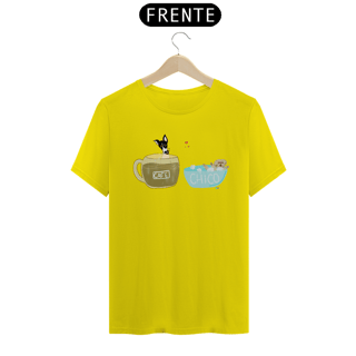 Nome do produtoCamiseta Café e Chico - banho e café
