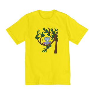 Nome do produtoCamiseta infantil Theo (skate na árvore)