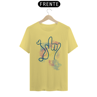 Nome do produtoCamiseta estonada I love (aquarela) ASL/ Libras - estonada