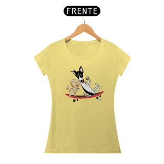 Nome do produtoBaby look estonada Café e Chico - cachorros no skate 