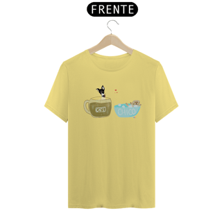 Nome do produtoCamiseta estonada Café e Chico - banho e café