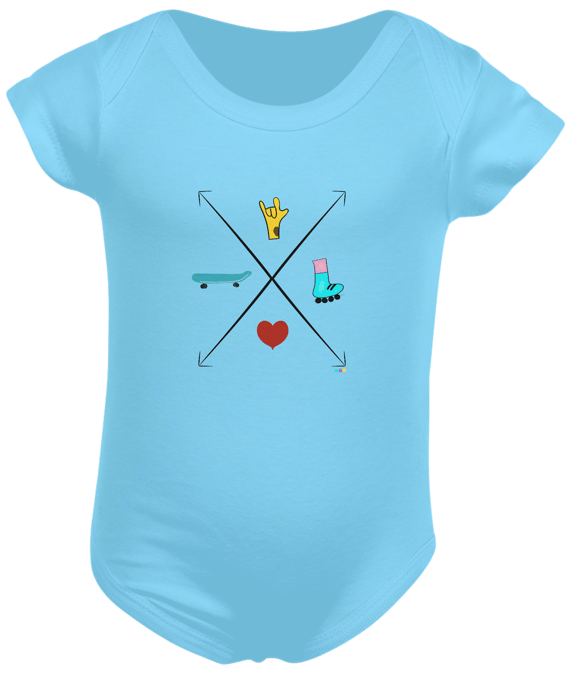 Body Setas - love skate e patins (ASL/ Libras)