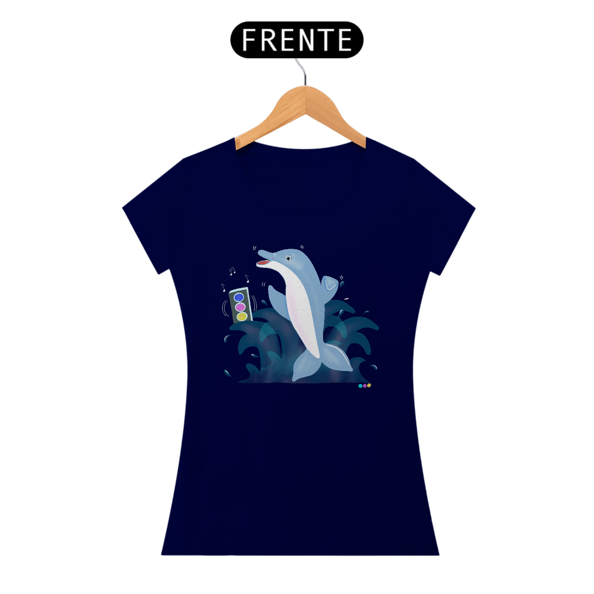 Nome do produto: Baby look Dodo - golfinho dançante 