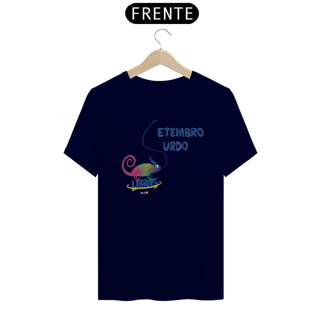 Nome do produtoCamiseta Klaus - camaleão surdo - Setembro Surdo